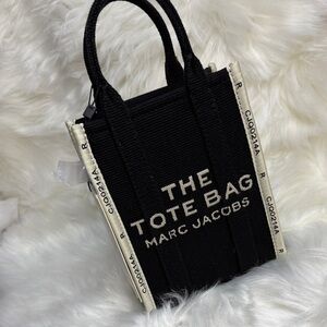Marc Jacobs Black and Cream Tote Bag